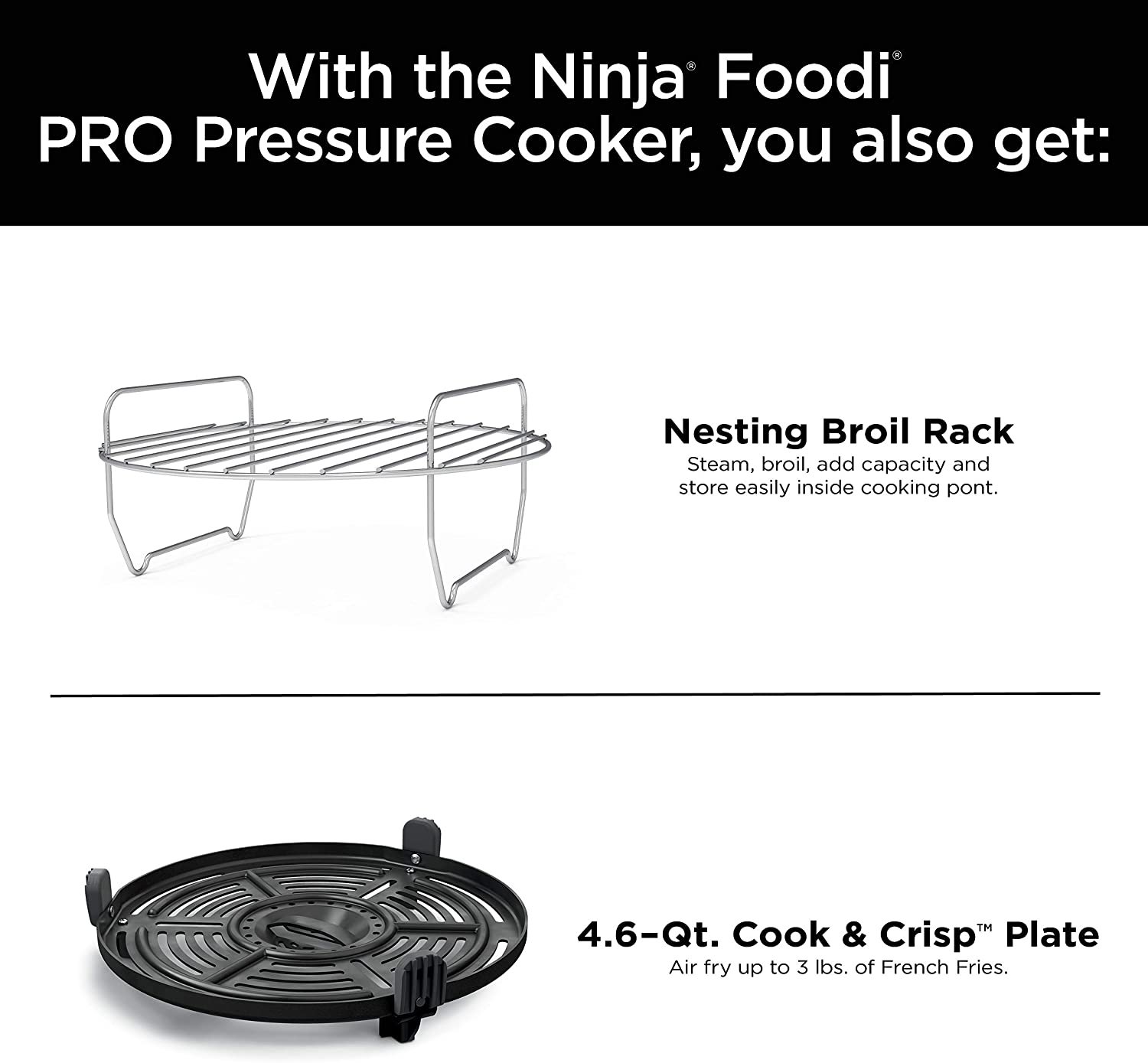 Ninja FD302 Foodi 11-in-1 Pro 6.5 qt. Pressure Cooker and Air Fryer