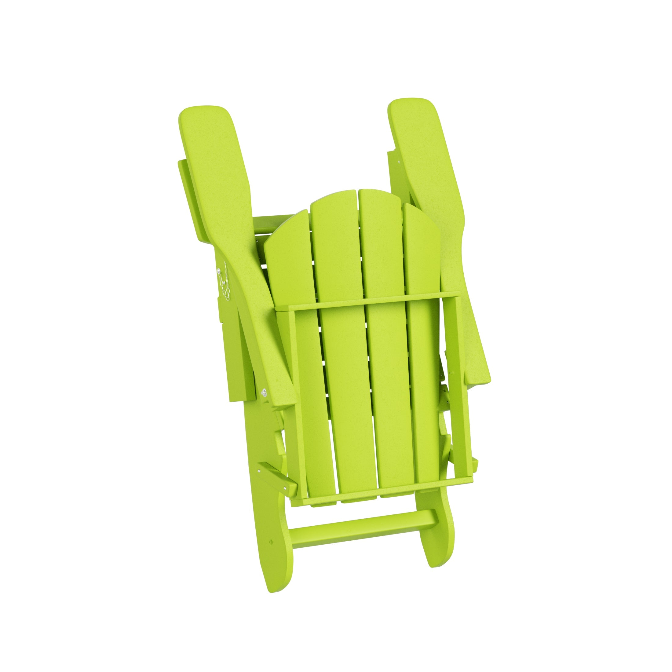 WestinTrends Outdoor Adirondack Chair, Plastic Fire Pit Chair, Weather Resistant Folding Patio Lawn Chair for Outside Deck Garden Backyard Balcony, Lime