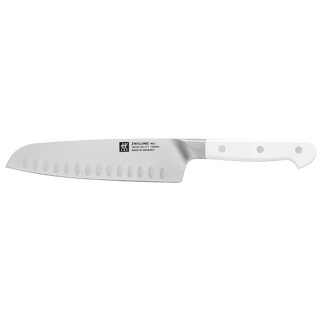 Zwilling Pro Le Blanc 7 inch Hollow Edge Santoku Knife