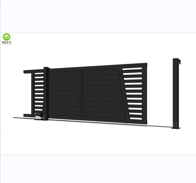 High Quality Aluminum Sliding Gate foshan  Factory Supply Driveway Sliding Gates  Electric Automatic Gates Sliding Driveway Gate