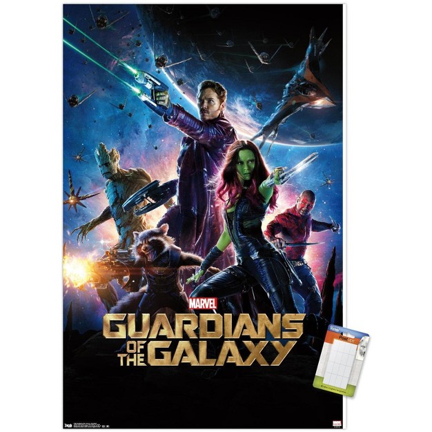 Trends International Marvel Cinematic Universe Guardians Of The Galaxy One Sheet Unframed Wall Poster Prints