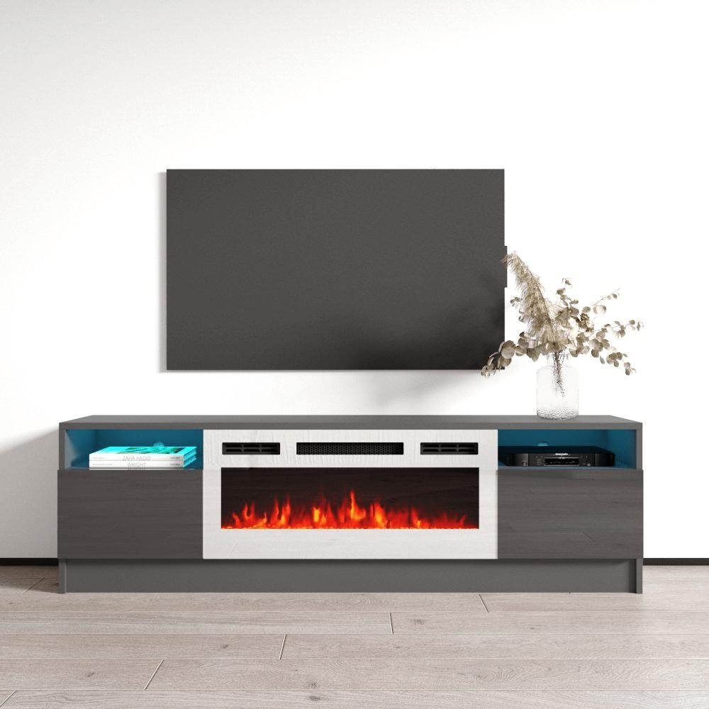 Duke 01 WH EF Electric Fireplace 63\