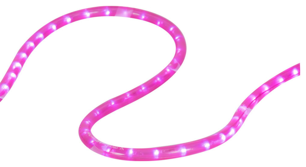 150  x27X .5 quotPink Led Rope Light 120V   Contemporary   Outdoor Rope And String Lights   by Virventures  Houzz