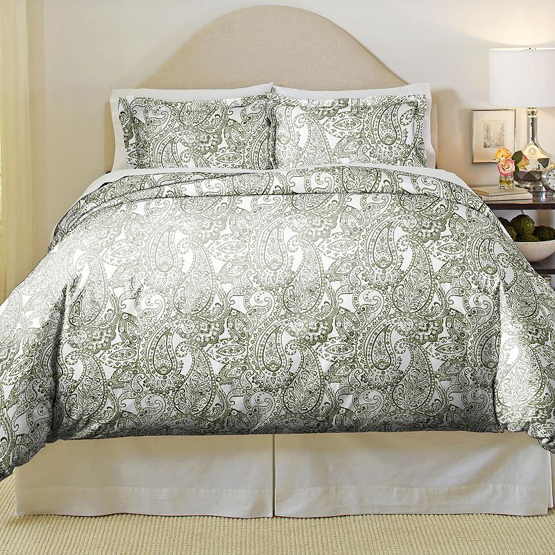 Pointehaven Boho Paisley Duvet Cover Set