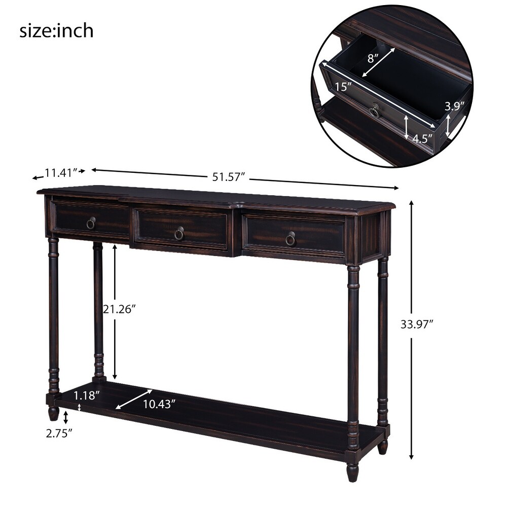 Console Table Sofa Table with Drawers   51.57\