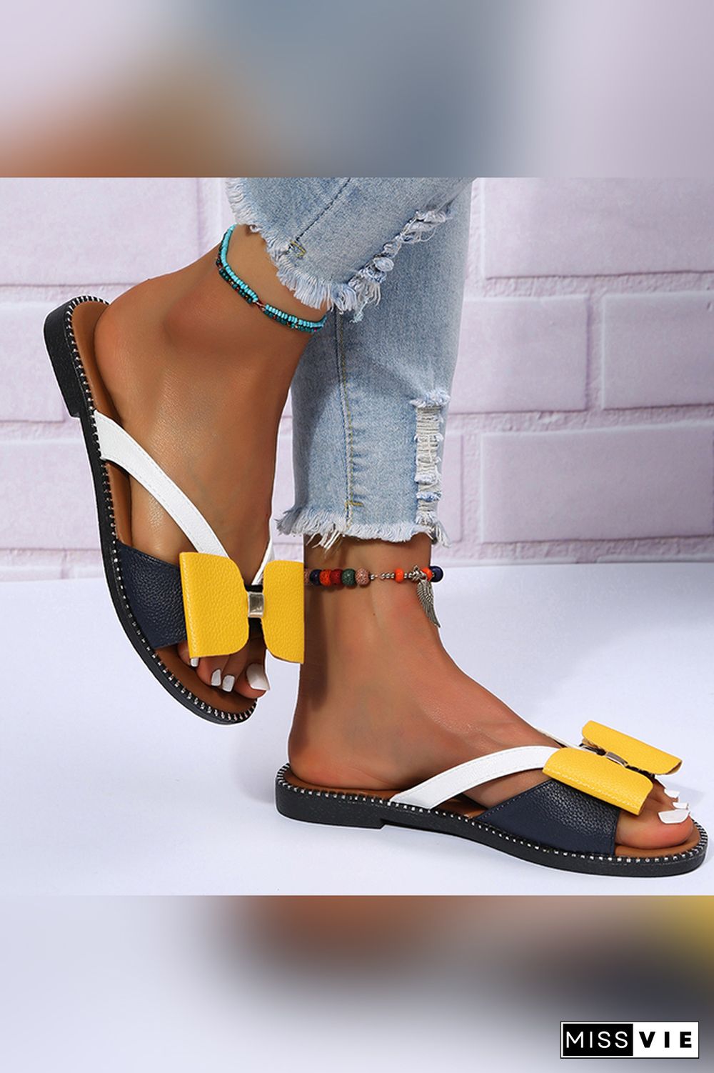 Summer Women Flip Flop Flat Sandals Wholesale