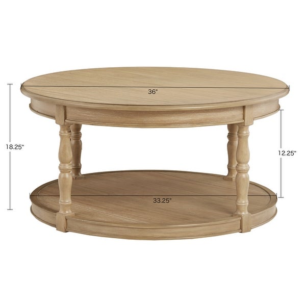 Belden Natural Castered Coffee Table by Martha Stewart