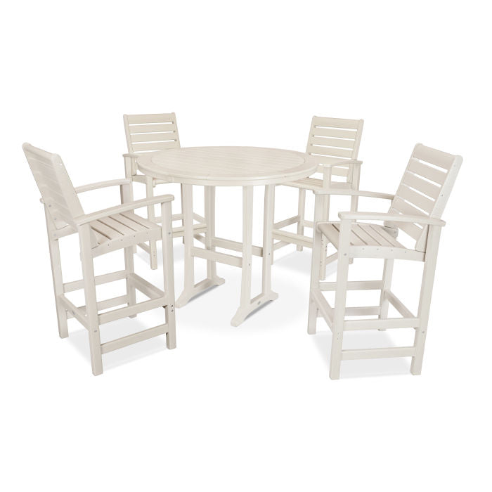 Polywood Signature 5 Piece Bar Dining Set PWS305-1