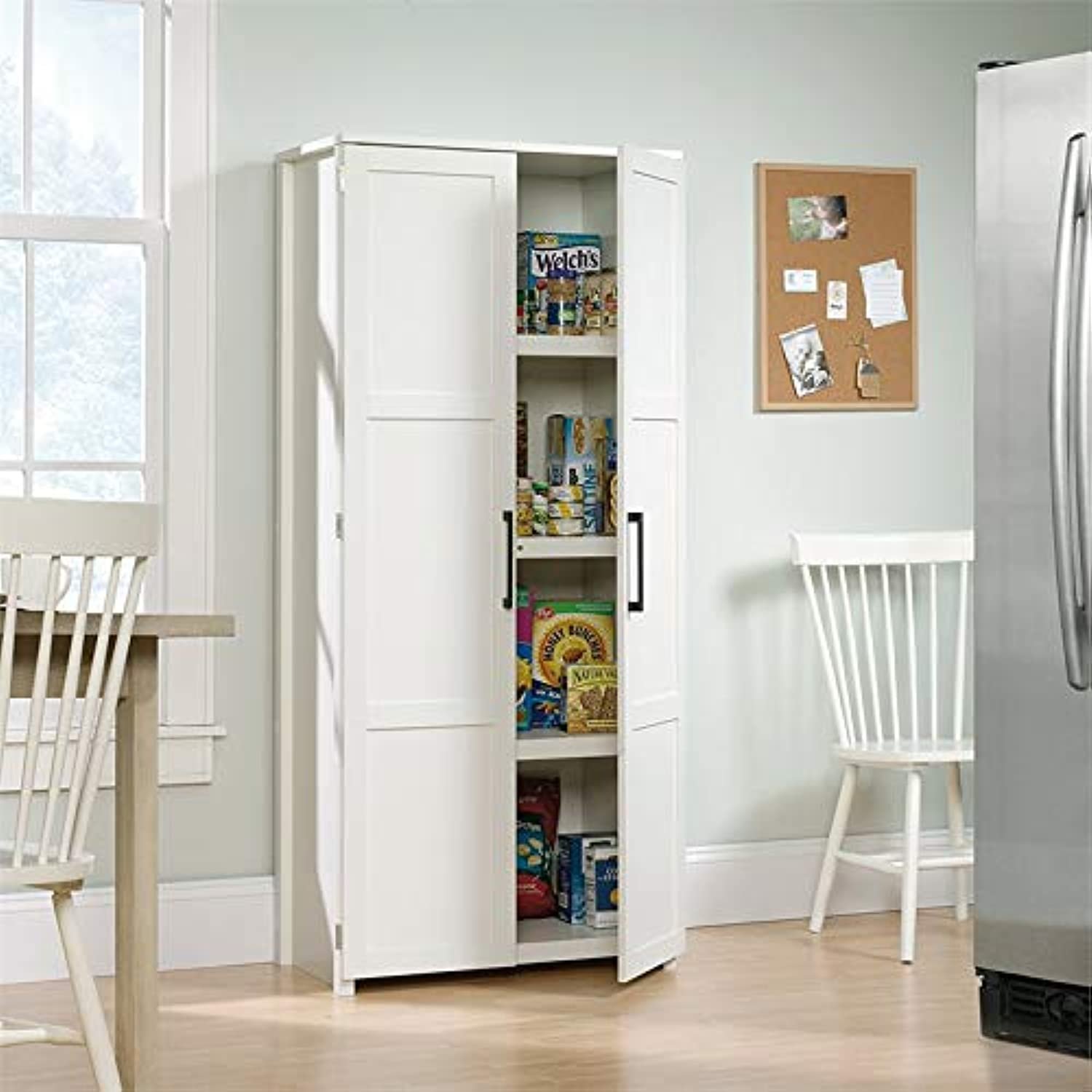 Sauder HomePlus Storage Cabinet， White finish