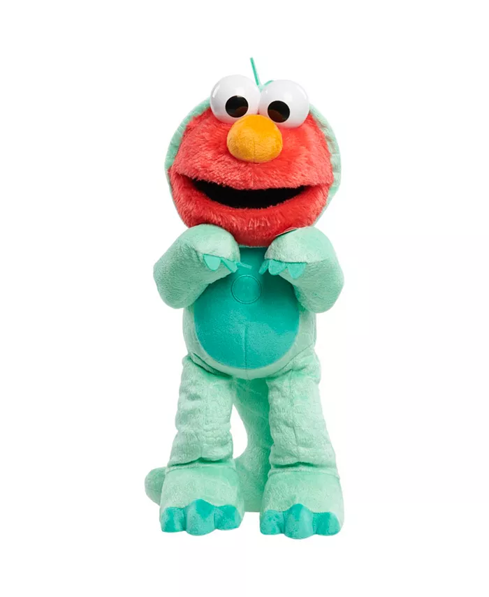 Sesame Street Dino Stomp Elmo 13-Inch Plush Stuffed Animal Sings and Dances