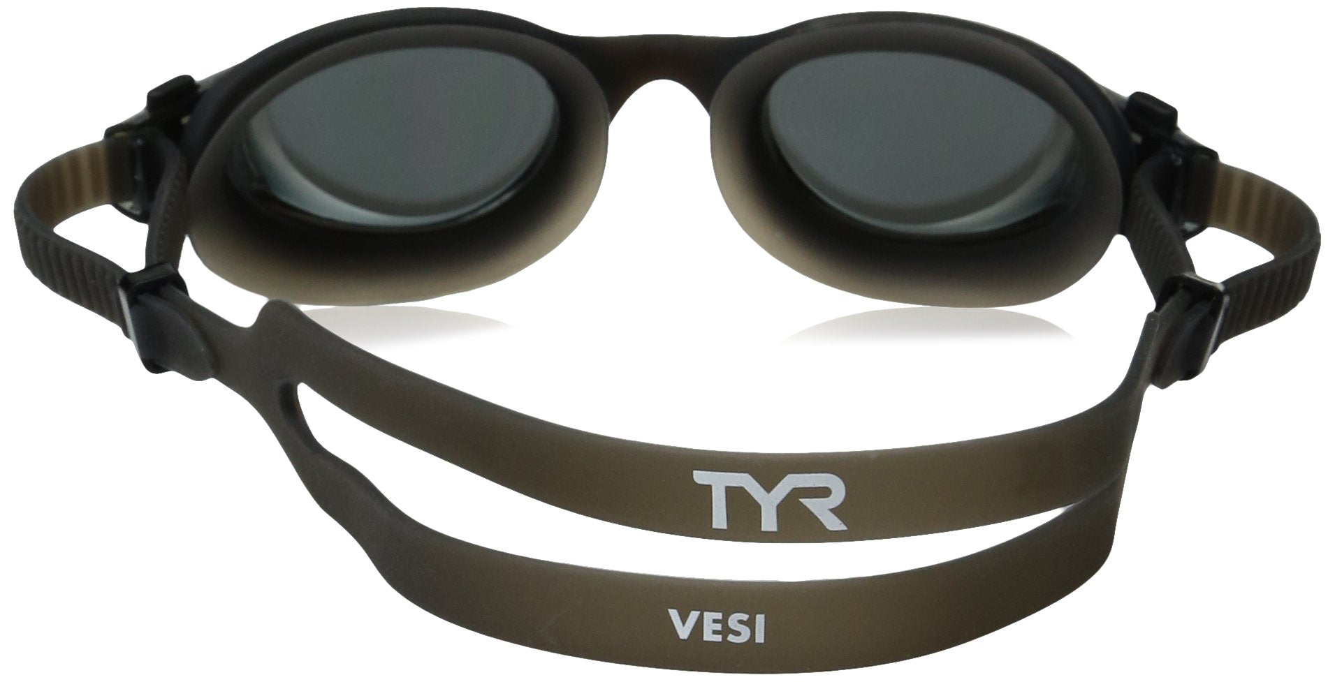 TYR Vesi Mirrored Black and Brown Swimming Sport Goggles