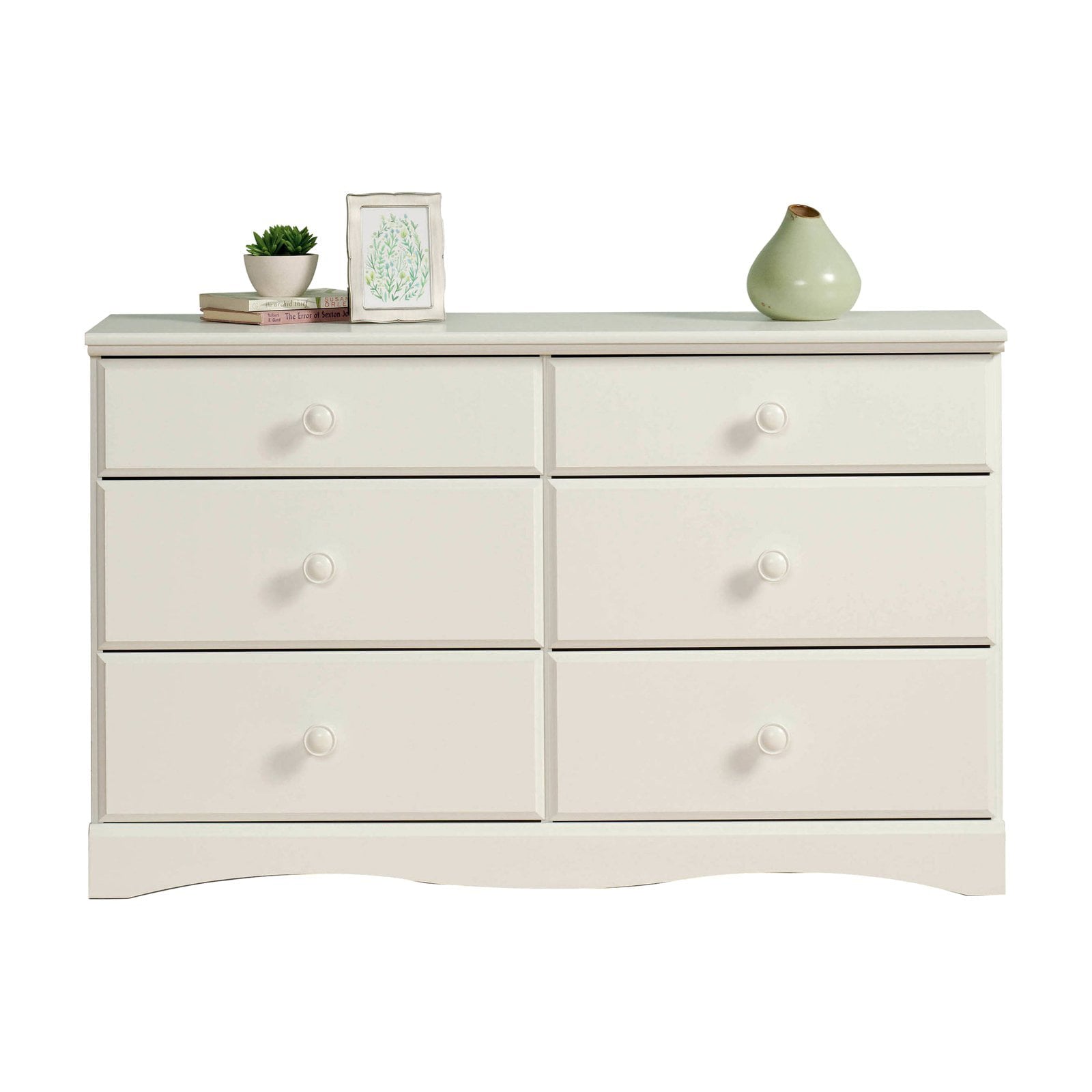 Sauder Storybook 6-Drawer Dresser, Soft White Finish