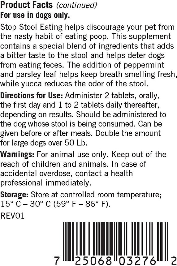 Thomas Labs Stop Stool Eating Dog Tablets