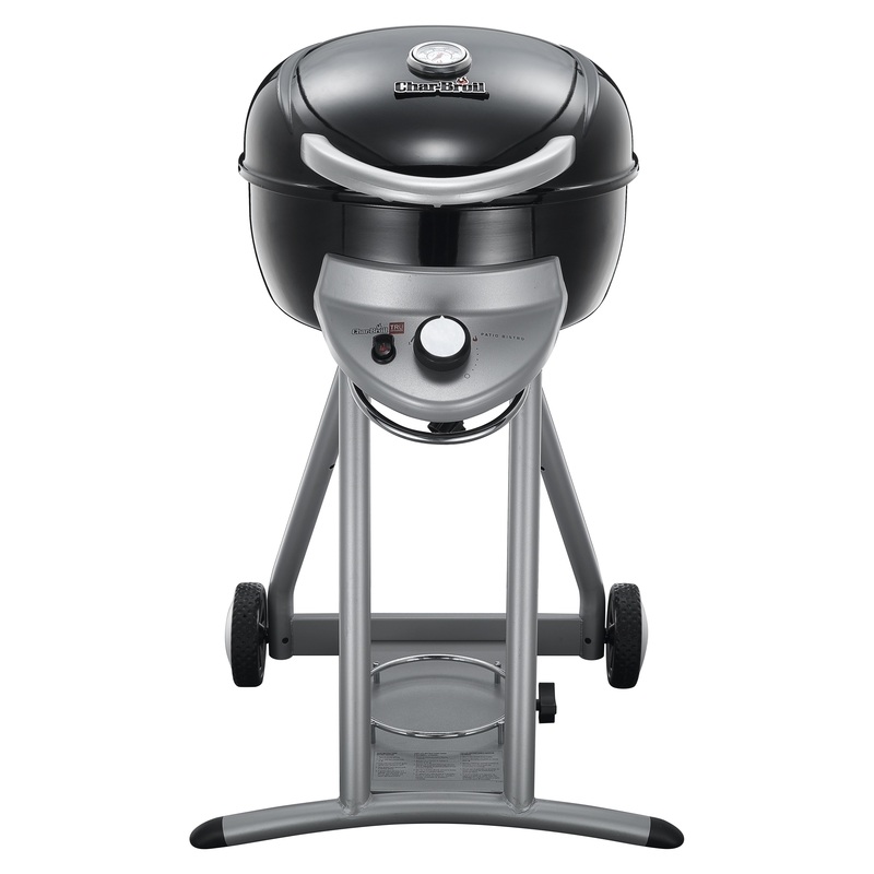 Char-Broil Patio Bistro 1-Burner Propane Gas Grill， Black