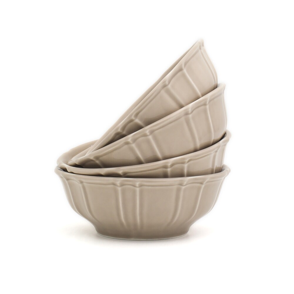 Euro Ceramica Chloe 22 oz Cereal Bowls  Set of 4