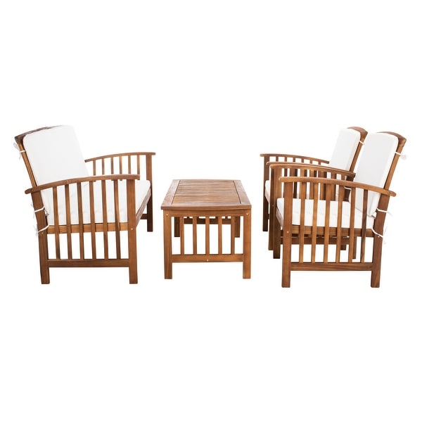 SAFAVIEH Outdoor Rocklin 4piece Conversation Patio Set