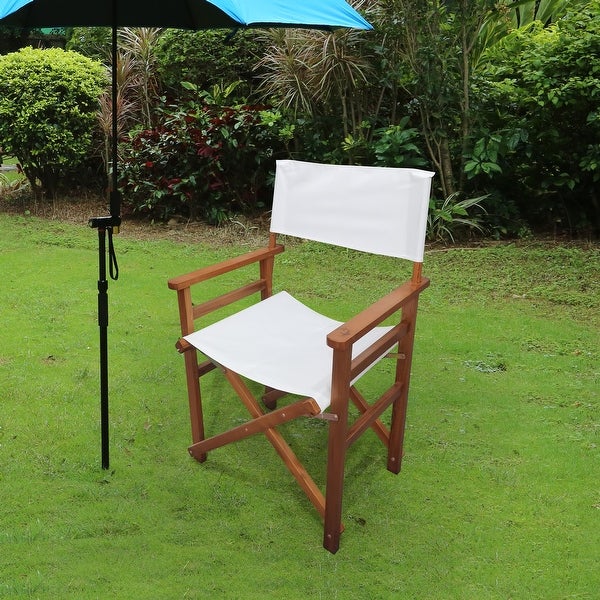 Wooden+ Canvas Folding Chair 2pcs/set - Overstock - 35780449