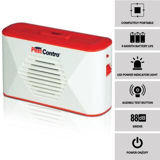 PestContro Portable Ultrasonic Rodent Repeller Cordless Non-Lethal Pest Control Dual Frequency PR23