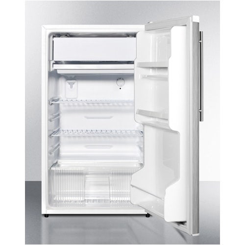 Summit Appliance FF412ESSSHV Compact， Auto-Defrost Refrigerator-Freezer