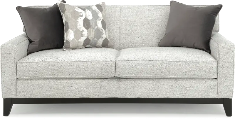 Olivia Pearl Gray Loveseat