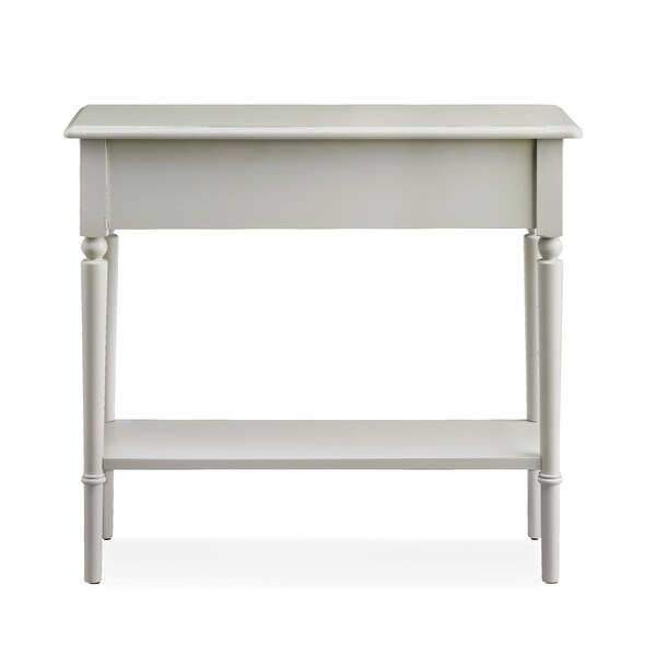 Coastal Narrow 1-drawer Sofa Console Table with Lower Shelf