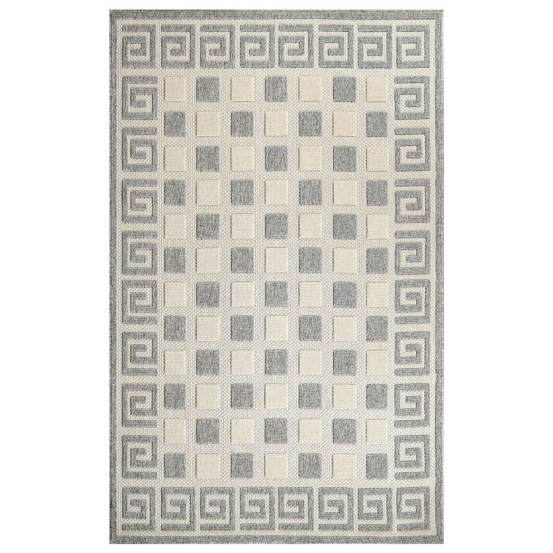 Superior Modern Geometric Greek Key Indoor Outdoor Area Rug