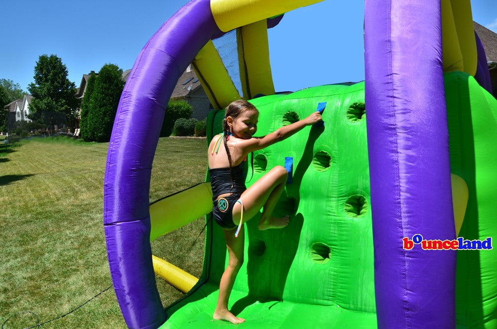 Bounceland Double Water Slide with Splash Pool