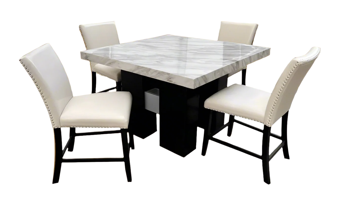 Darla Bar Table with 4 Bar Stools