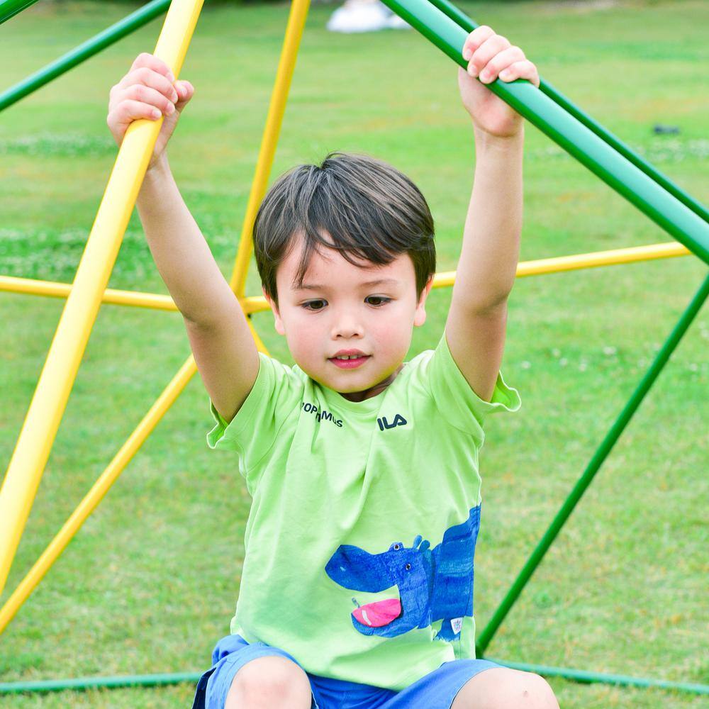 12 ft. Light Green Climbing Dome Outdoor Dome Climber Monkey Bars Play Center Rust and UV Resistant Steel LN20232403