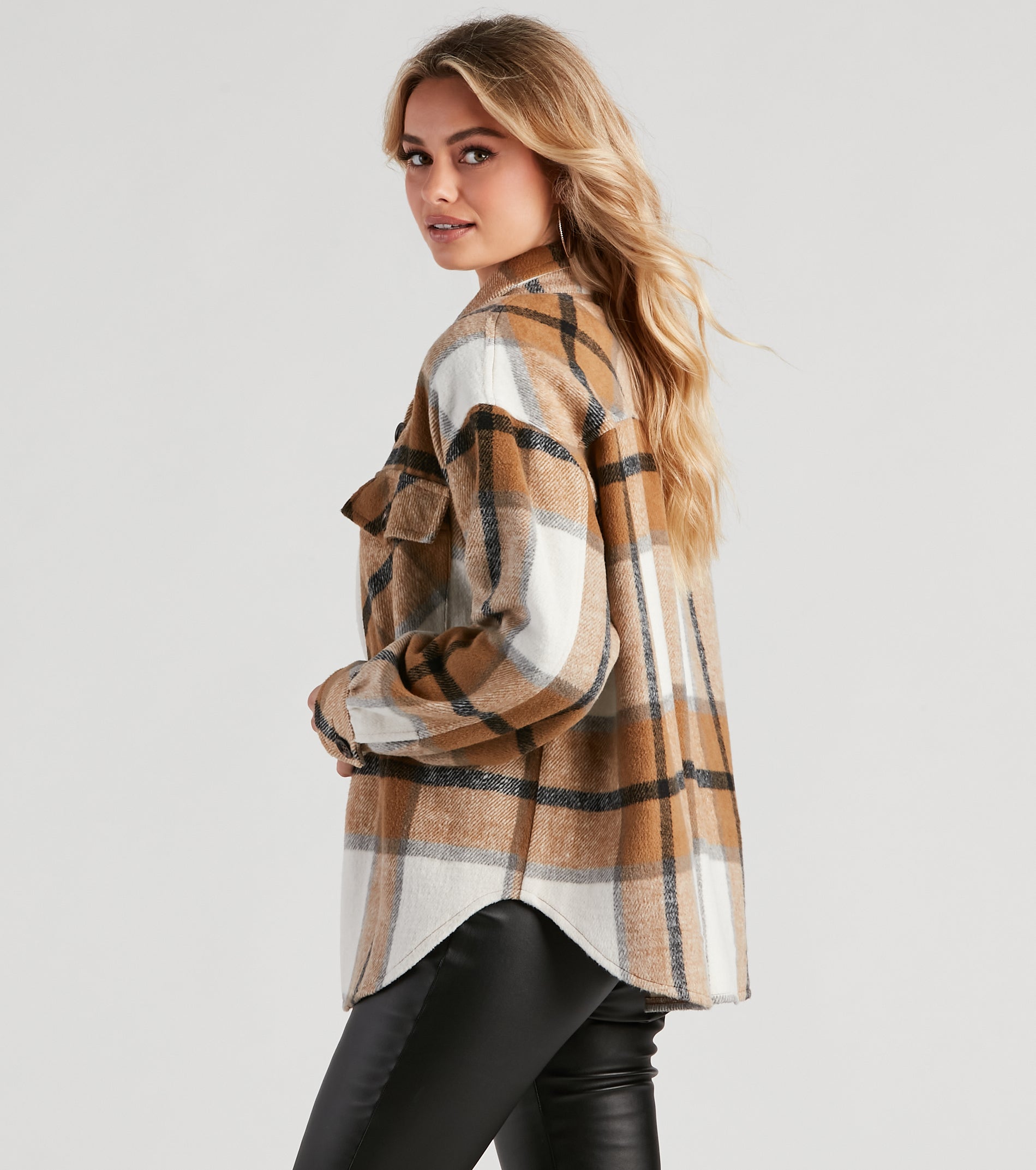 True And Trendy Plaid Shacket