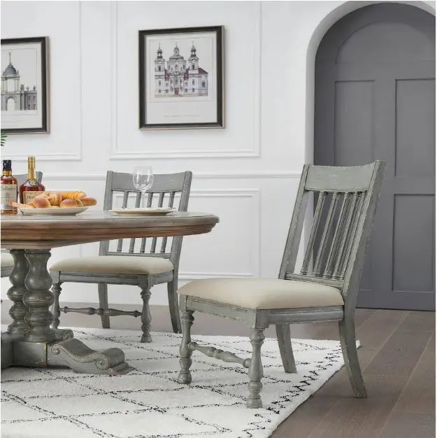 Weston Gray Upholstered Dining Room Chair (Set of 2)