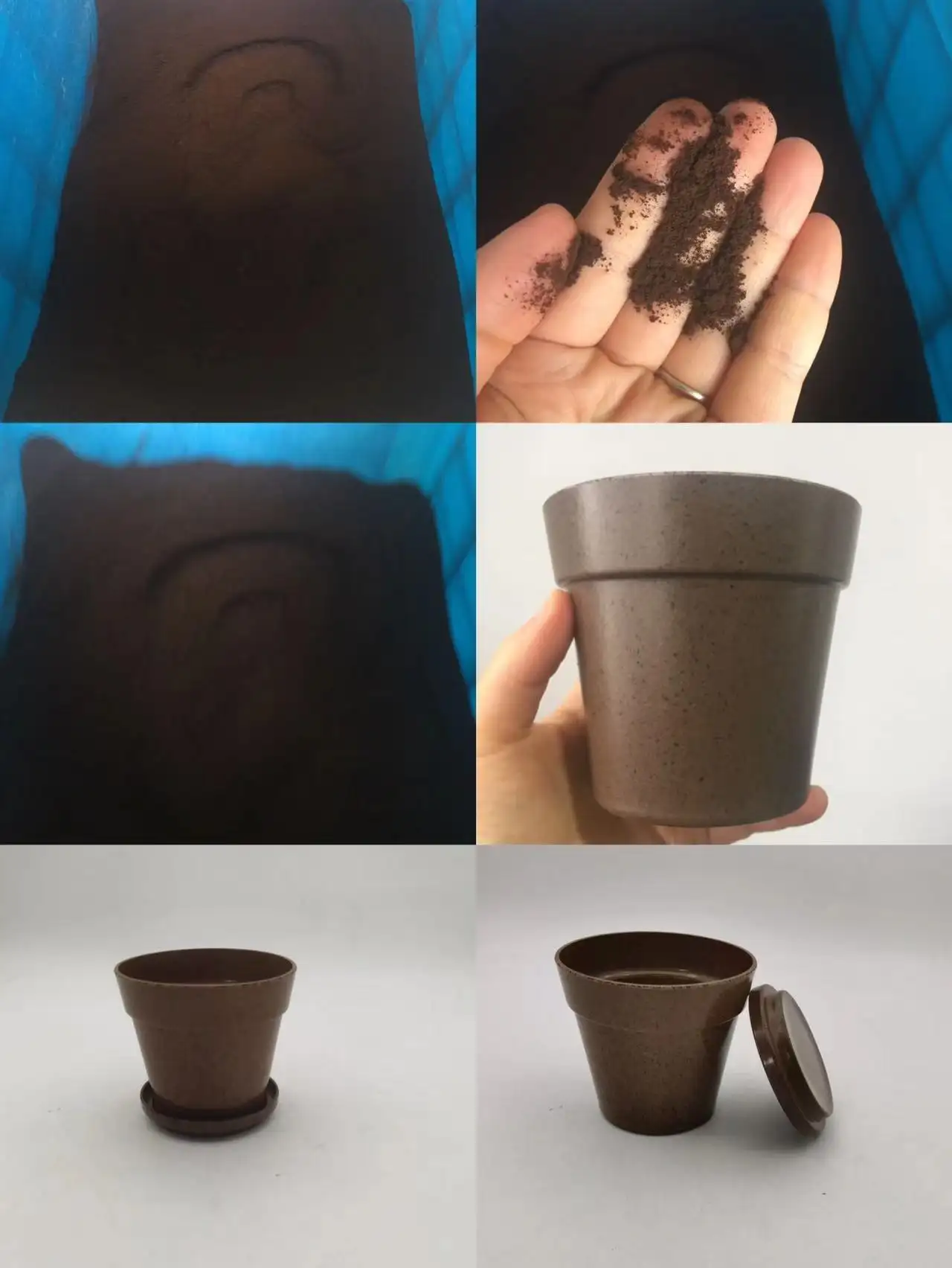 garden supplies eco friendly coffee grounds flower pots