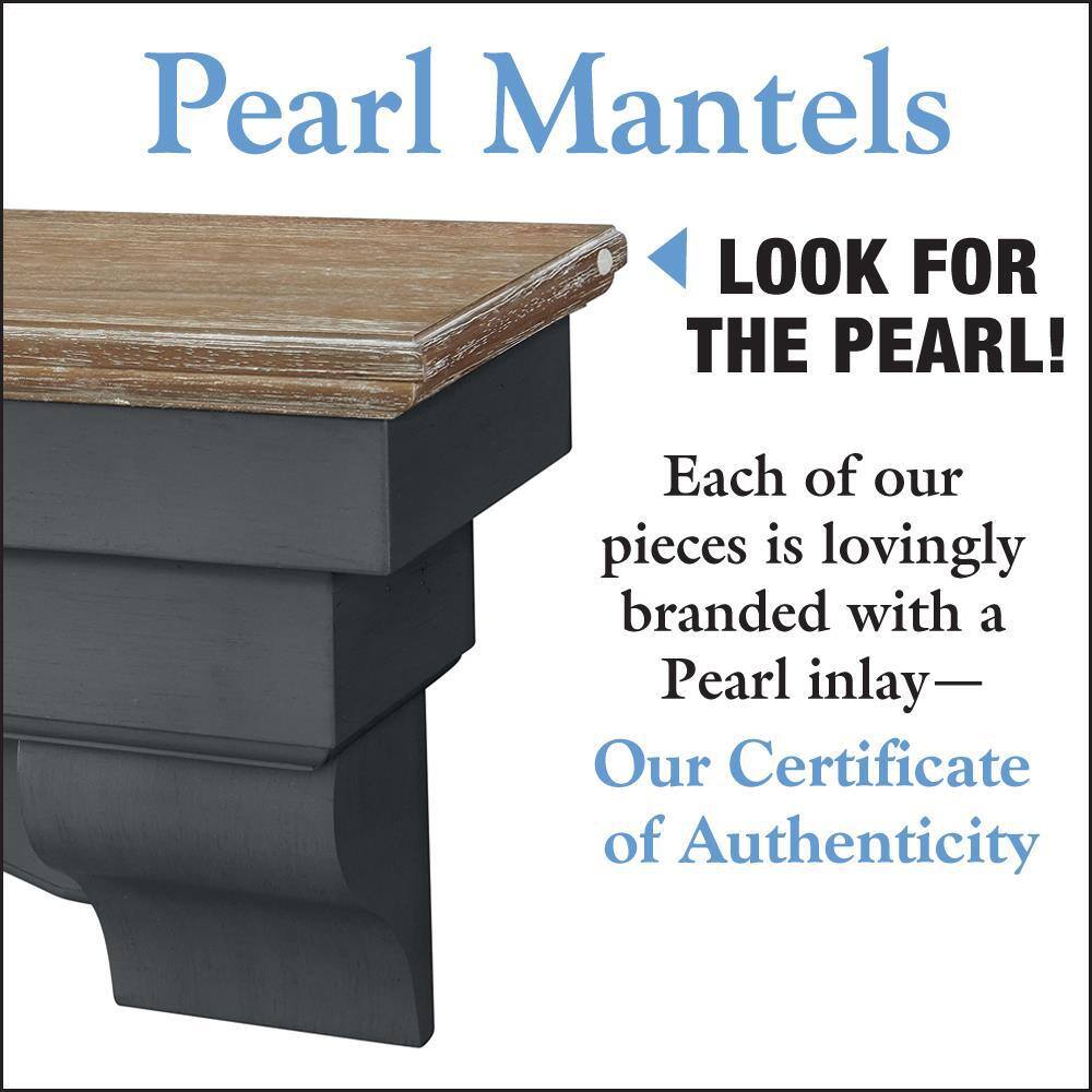 Pearl Mantels 4 ft. Patio Distressed Finish Cap-Shelf Mantel RPS6049927D