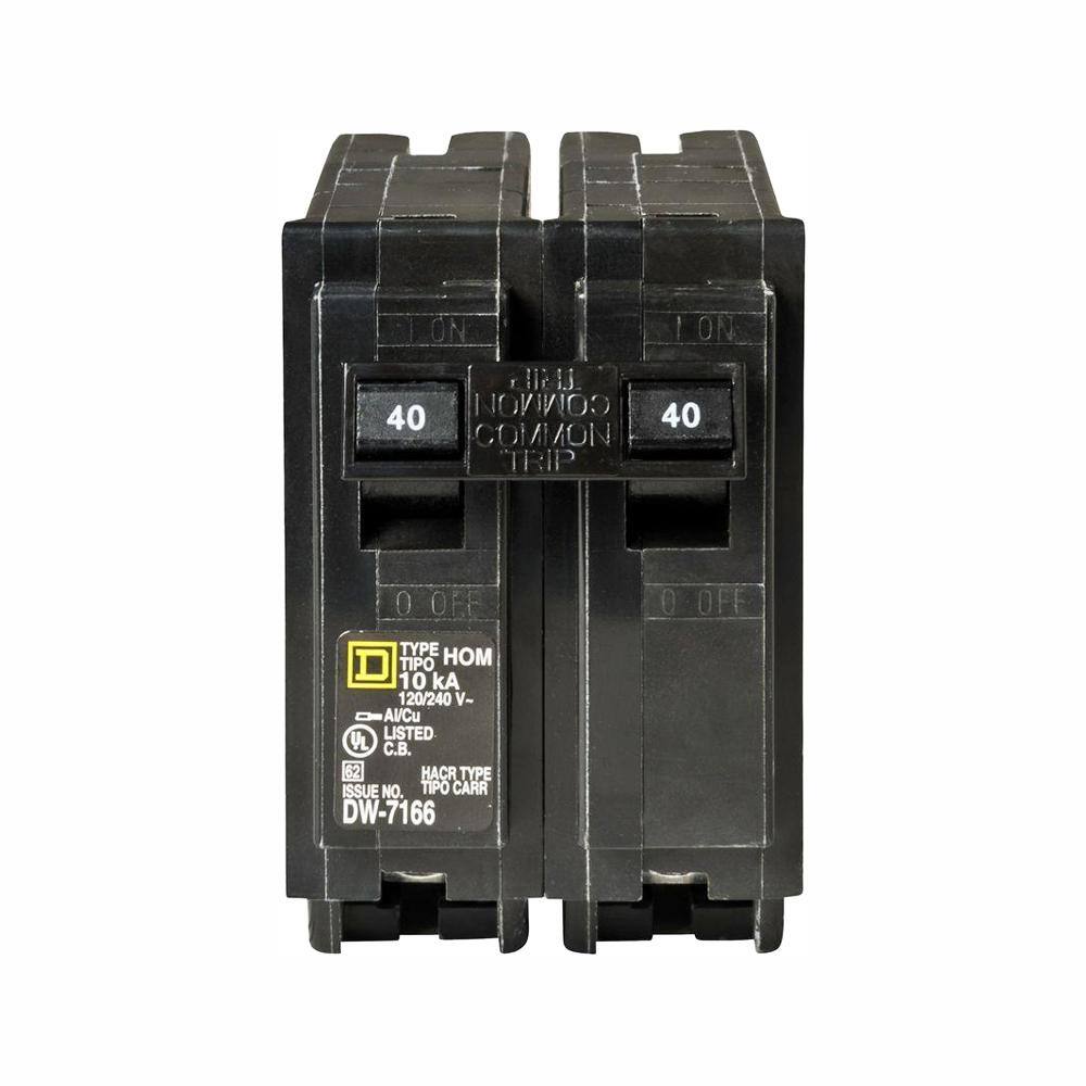 Square D Homeline 40 Amp 2-Pole Circuit Breaker (3-Pack) HOM240CP3