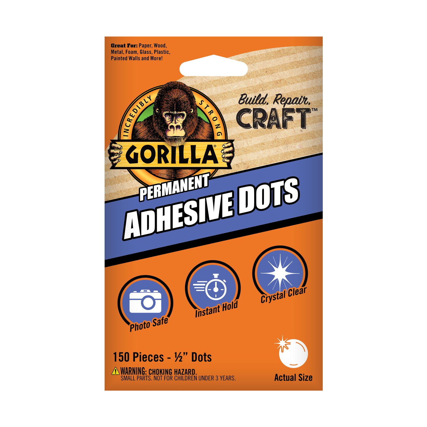 Gorilla High Strength Adhesive Dots 150 pc