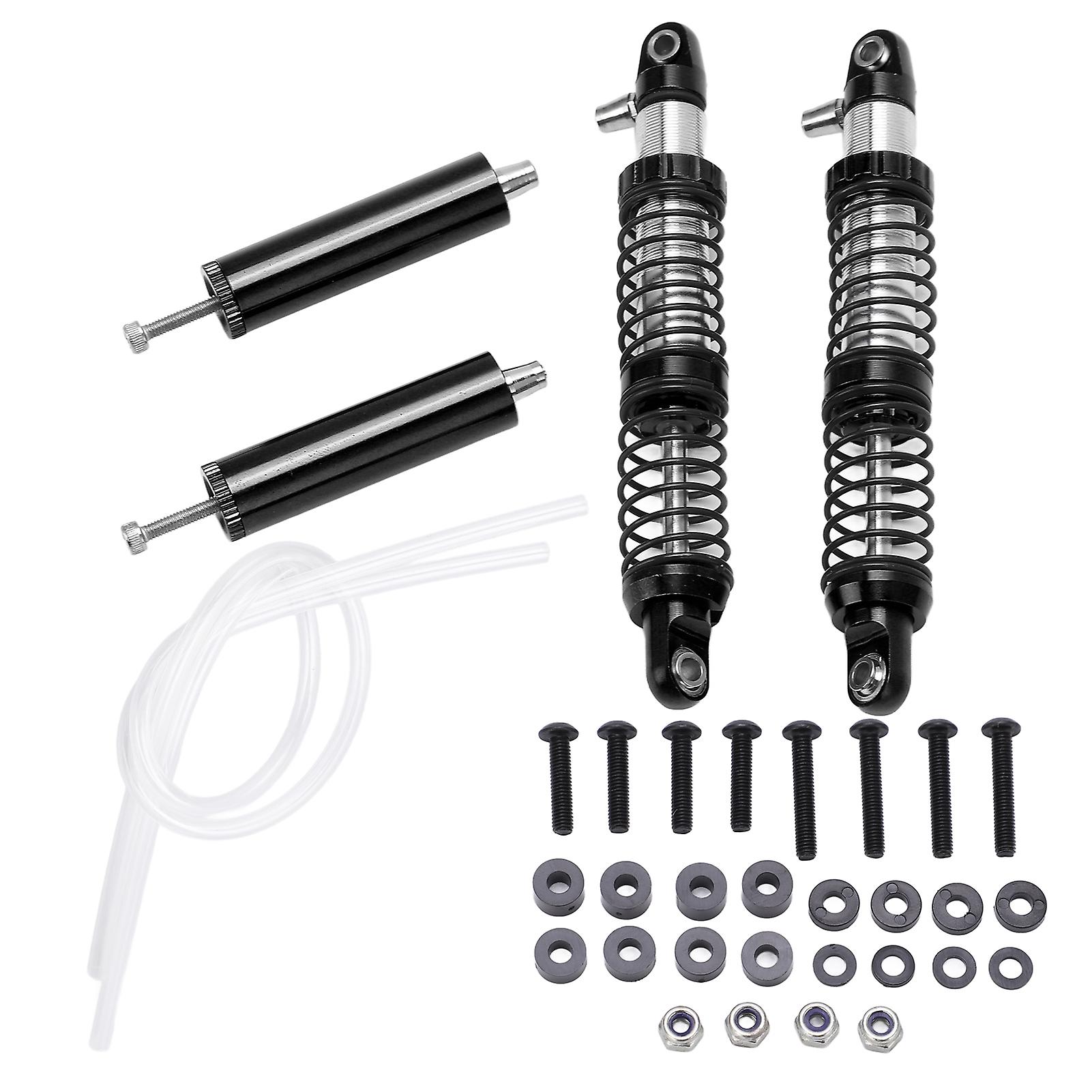 1 Pair Front Rear Shock Absorber Rc Car Upgrade Parts For Axial Scx10 1/10 Remote Control Carblack