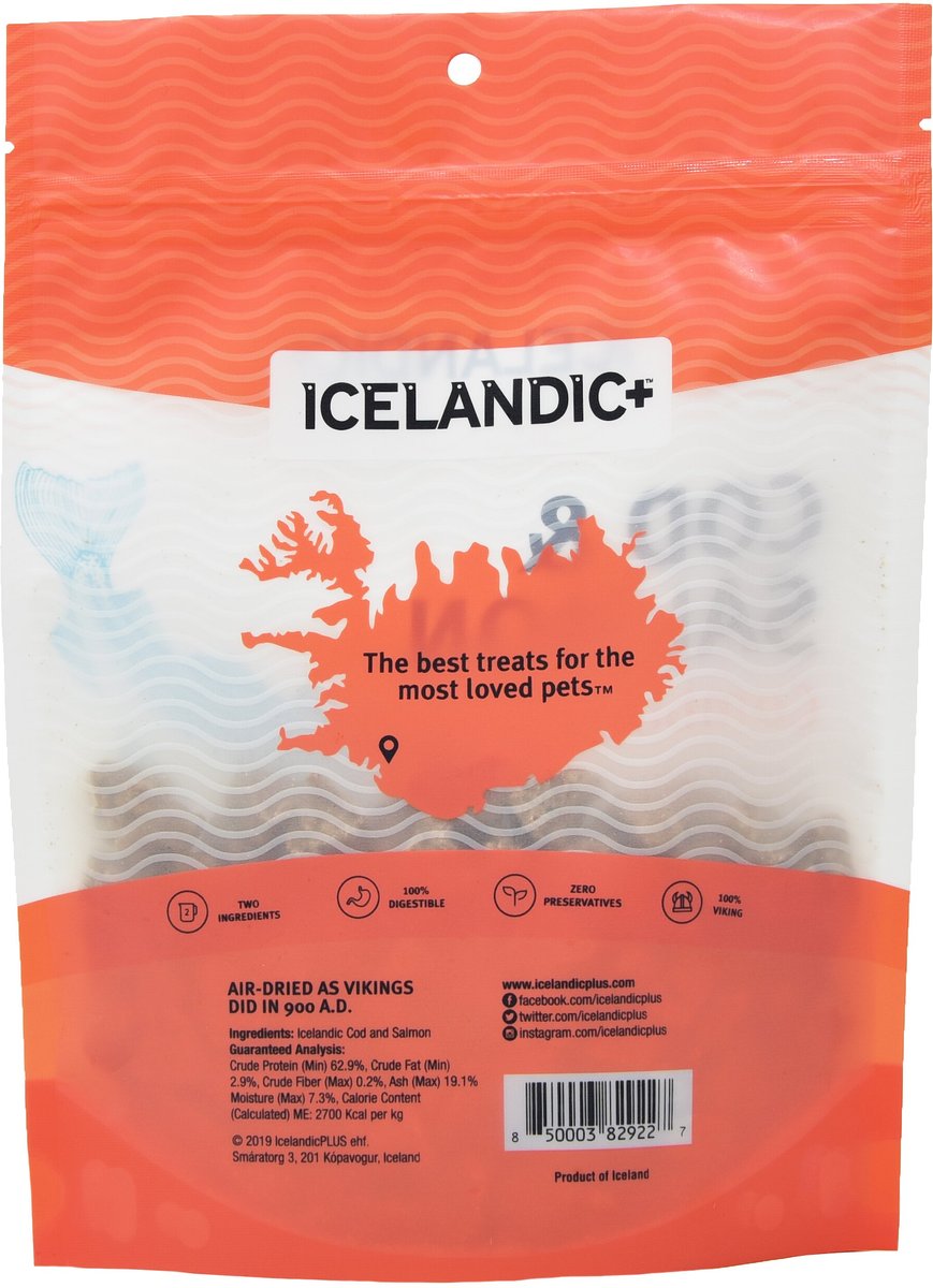 Icelandic+ Grain-Free Cod and Salmon Combo Bites Dog Treats