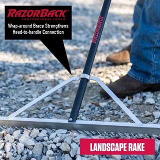 Razor-Back 24 in. Aluminum Landscape Rake 63136