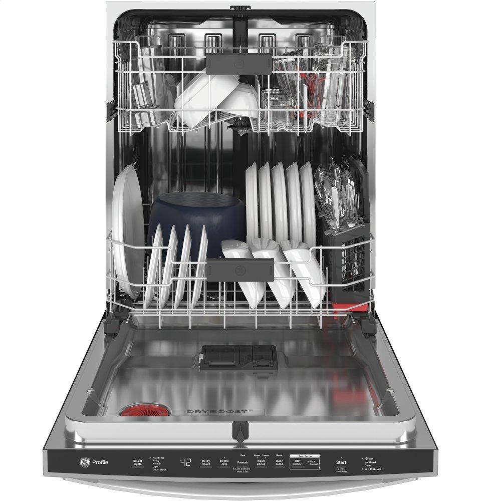 Ge Appliances PDT775SYNFS Ge Profile™ Fingerprint Resistant Top Control With Stainless Steel Interior Dishwasher With Sanitize Cycle & Twin Turbo Dry Boost