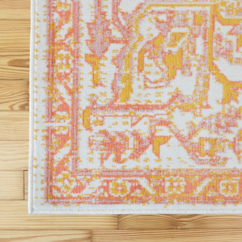 Derya Bohemian Medallion Indoor/ Outdoor Area Rug