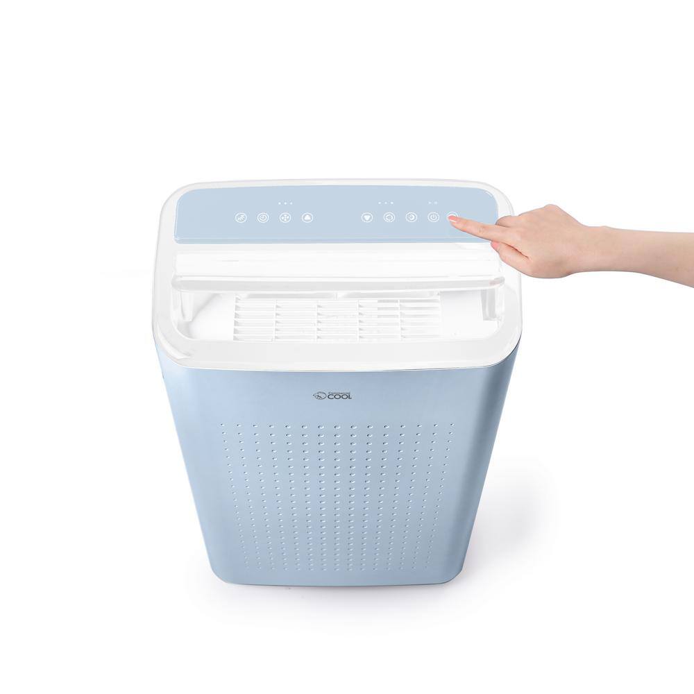 Commercial Cool 9000 BTU (6350 BTU (SACC)) Portable Air Conditioner Bedroom Edition Wi-Fi Enabled in Blue CCP6JB