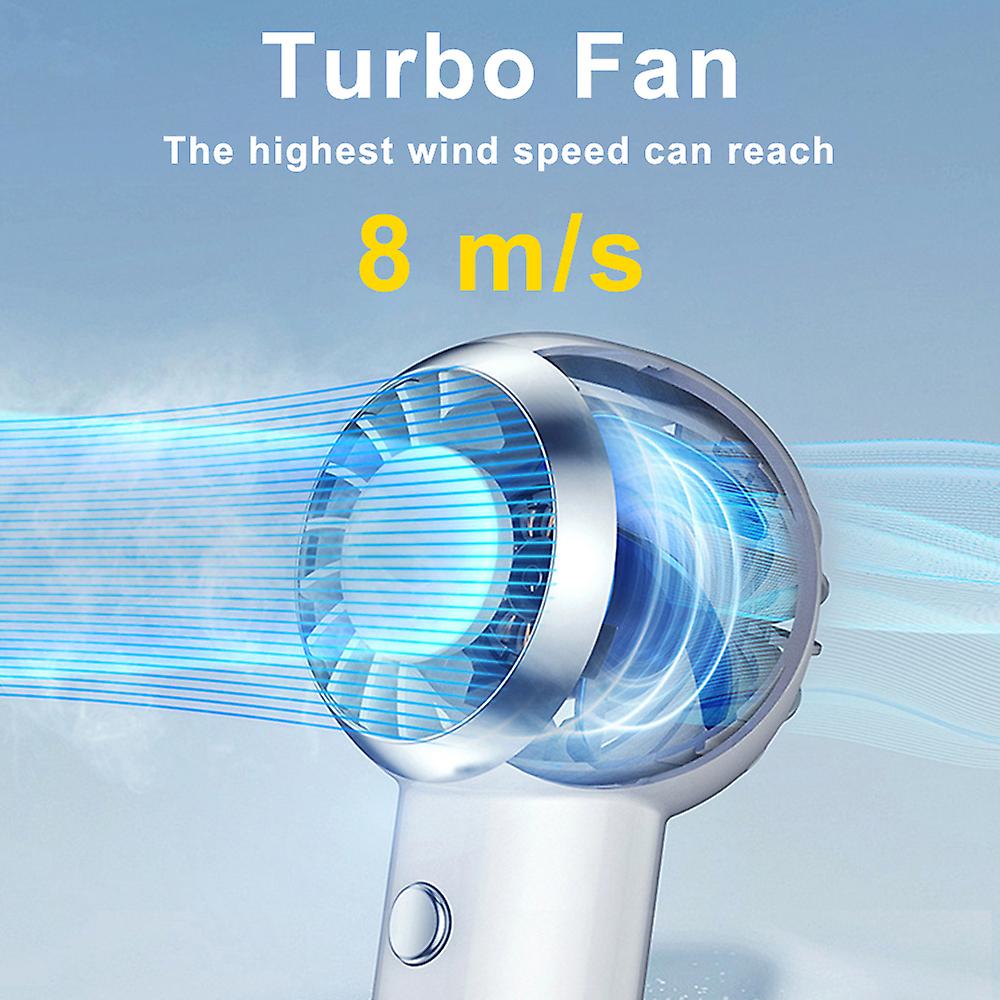 Portable Fan Hand-held Quiet Small Usb 2000 Mah Rechargeable Mini Neck Fan For Student Dormitory Office Outdoor Hand Fan