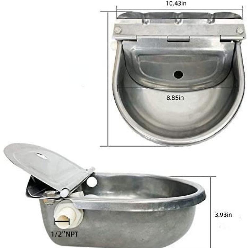 Stainless steel dog automatic waterer