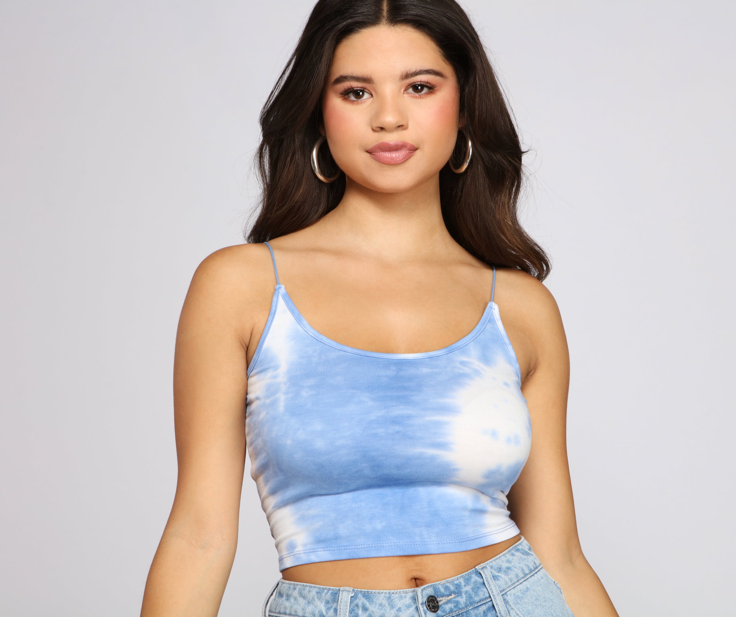 Tie Dye Glam Crop Top