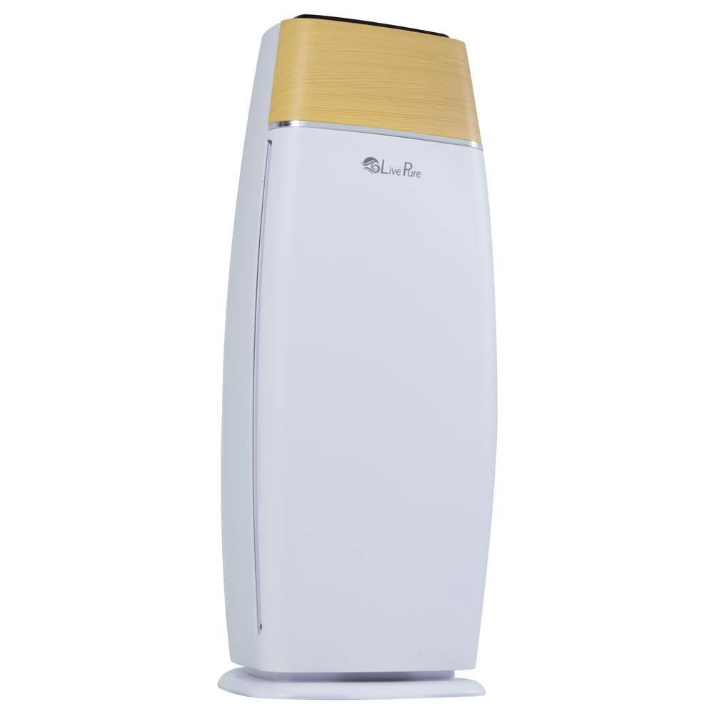 LivePure Sierra Series True HEPA Digital Tall Tower Air Purifier LP260TH-WT