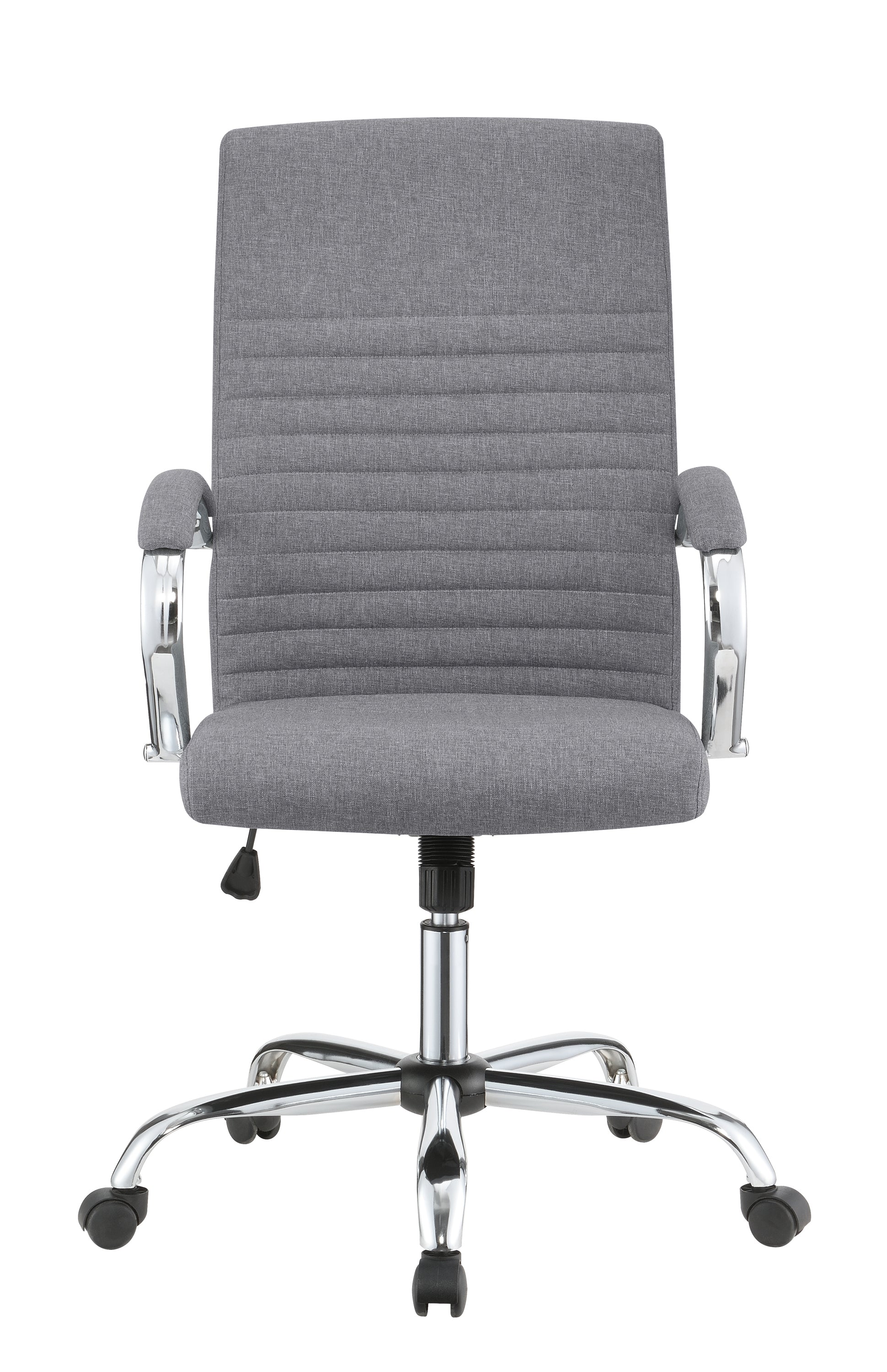 Abisko Upholstered Office Chair With Casters Grey And Chrome-881217