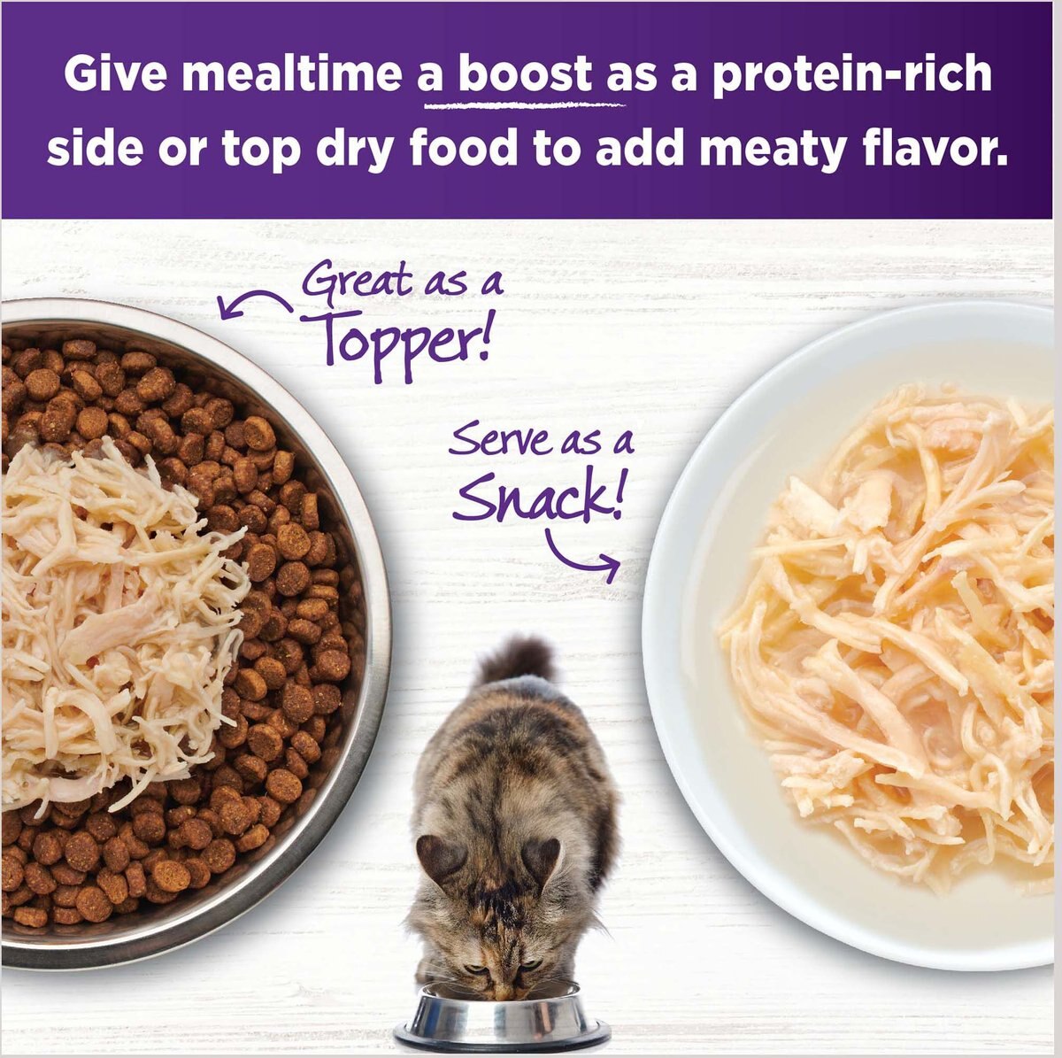 Wellness CORE Simply Shreds Grain-Free Boneless Chicken Wet Cat Food Topper