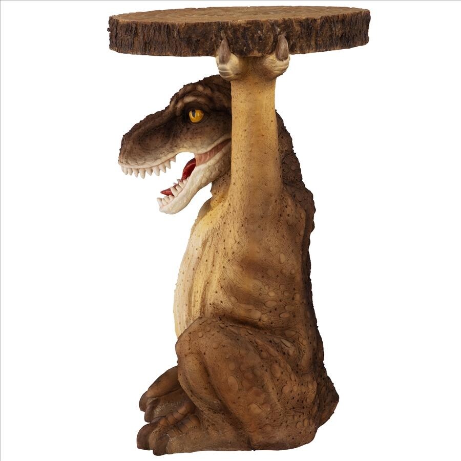 Design Toscano Tyrant T Rex Sculptural Dinosaur Side Table