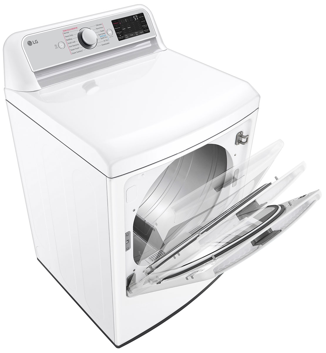 LG 7.3 Cu. Ft. White Gas Dryer With TurboSteam