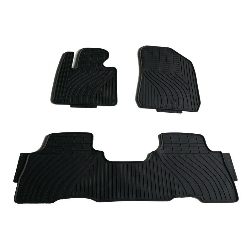 Rubber All Weather Floor Mats for Kia Sorento 5 Passenger 2016 - 2019